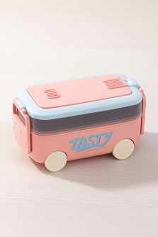 Ланчбокс "Розовый автобус", розовый (1100 мл)