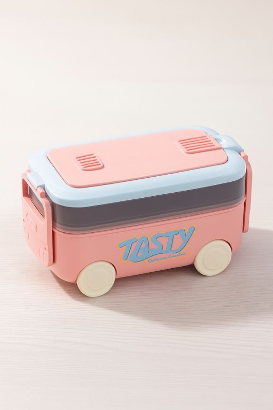 Ланчбокс "Розовый автобус", розовый (1100 мл) 