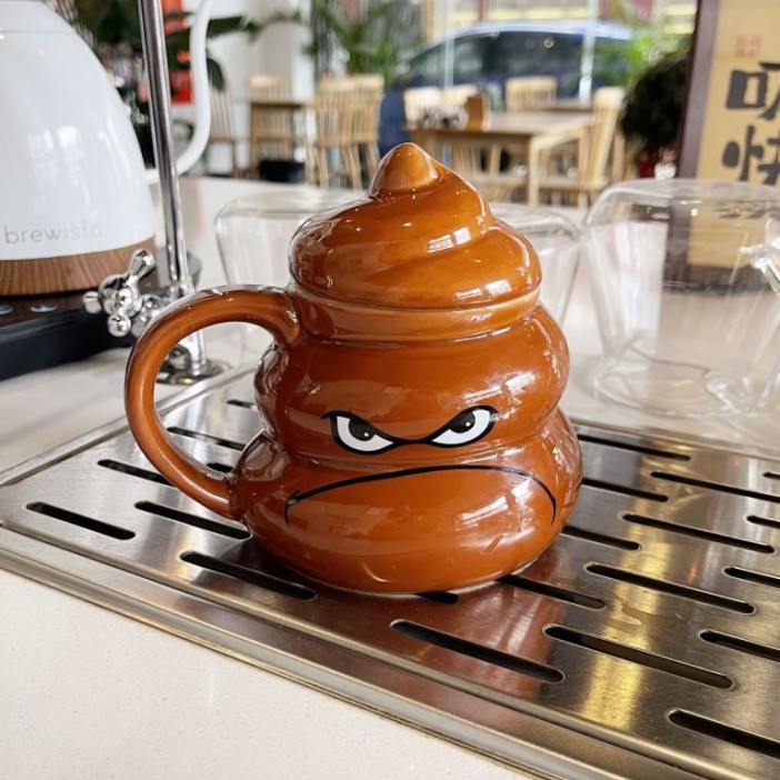 Кружка «Angry poop», brown (500 ml) 