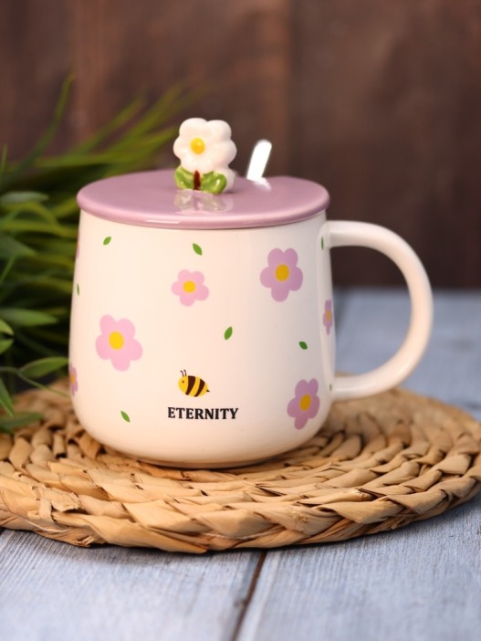 Кружка «Fresh flowers», pink (380 ml) 