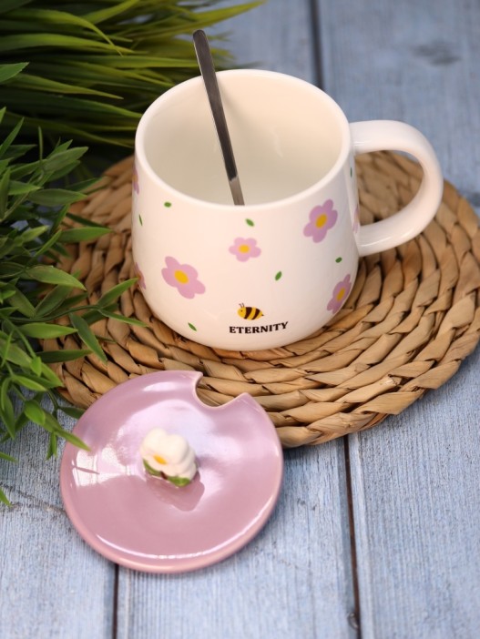 Кружка «Fresh flowers», pink (380 ml) 