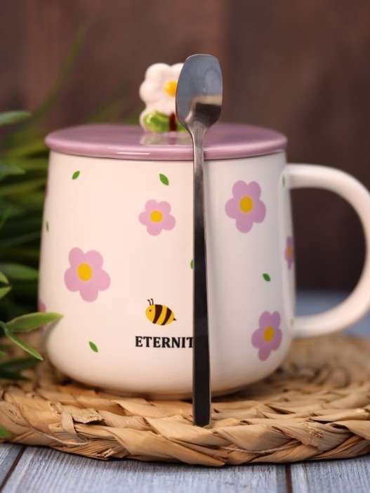 Кружка «Fresh flowers», pink (380 ml) 