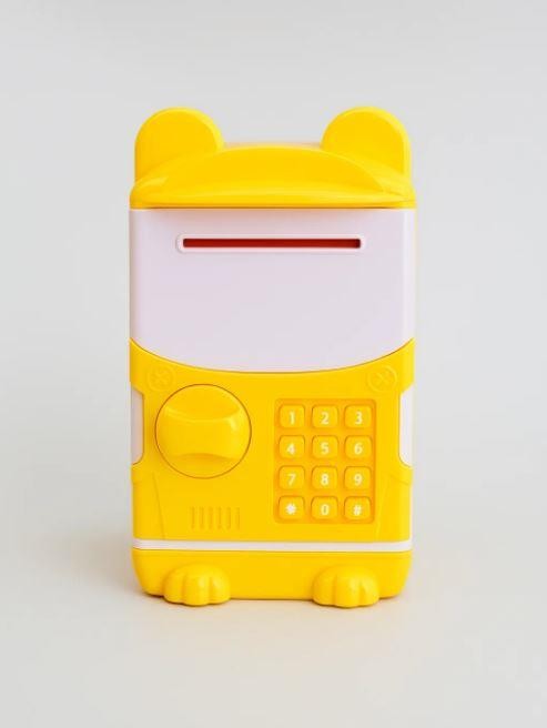 Копилка-сейф &quot;Cute animal&quot;, yellow (14x8 см) 