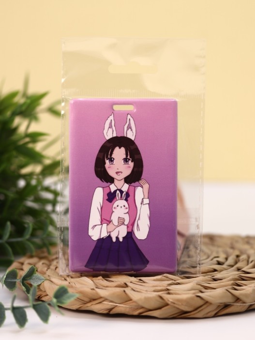 Держатель для карт Аниме "Love bunny girl" (6,5 х 10,4 см) 