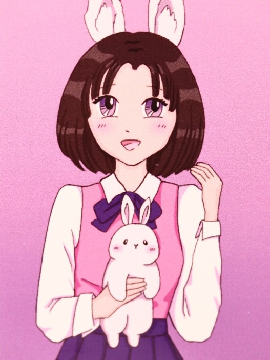 Держатель для карт Аниме "Love bunny girl" (6,5 х 10,4 см) 