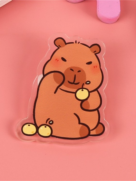 Значок акриловый iLikeGift &quot;Capybara with apples&quot; 