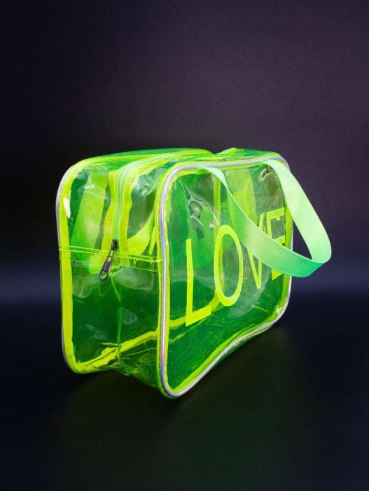 Дорожная косметичка &quot;LOVE&quot; yellow, 30*20*11 см 