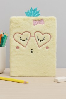 Блокнот плюшевый "Ананасовый поцелуй" (21,5*14,5 см)
