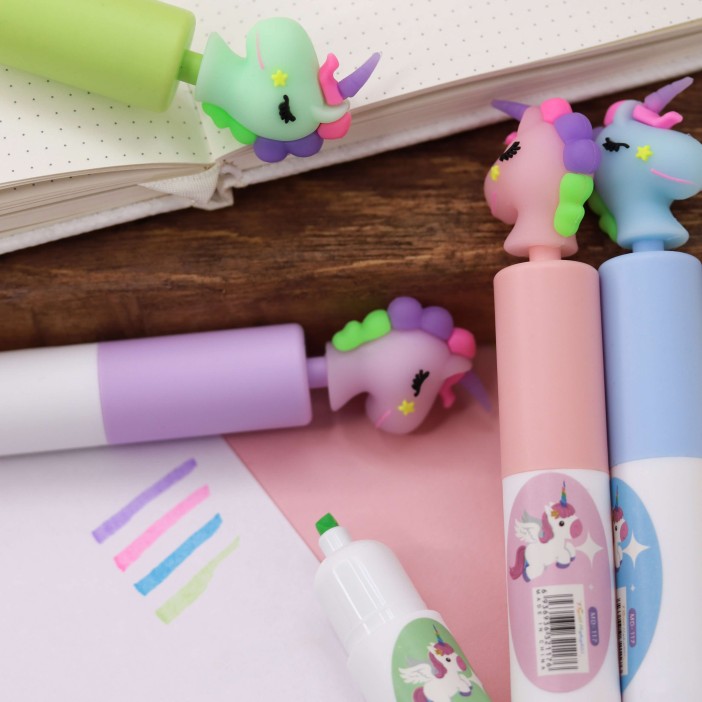 Маркер текстовыделитель &quot;Winged unicorn&quot;, mix 