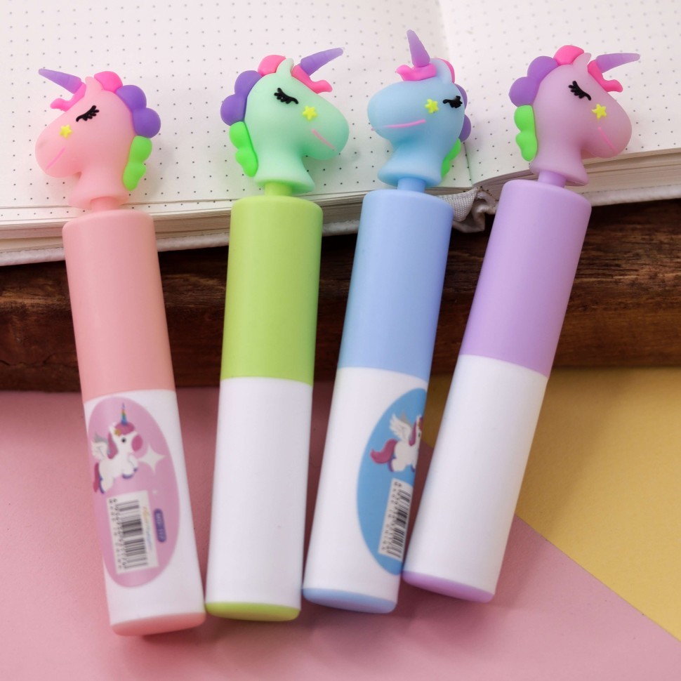 Маркер текстовыделитель "Крылатый единорог", микс
