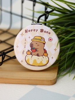 Зеркало раскладное "HappyBara", тыква (7*7 см)