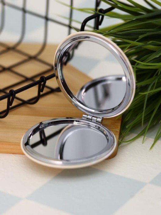 Зеркало раскладное "HappyBara", тыква (7*7 см) 