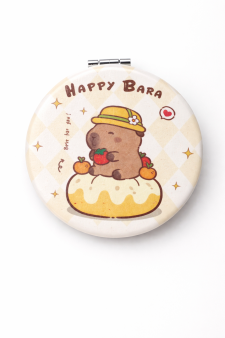 Зеркало раскладное "HappyBara", тыква (7*7 см)