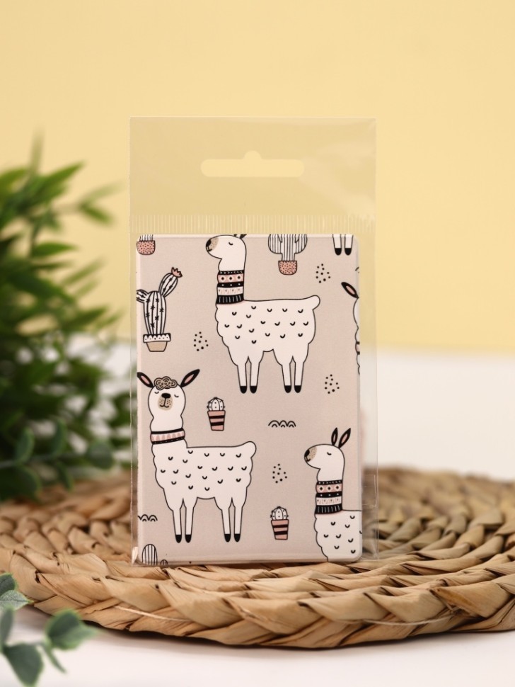 Держатель для карт "Lama Cactus" (6,5 х 9,5 см)