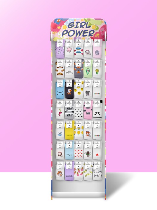 Стойка с крючками &quot;Girl power&quot; (от 640 шт. женских носков) 