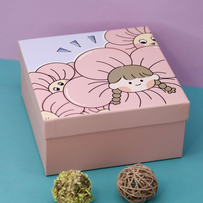 Подарочная коробка «Girl flowers», 19*19*9.5 