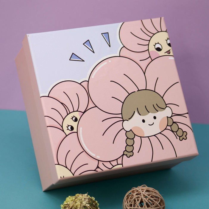 Подарочная коробка «Girl flowers», 19*19*9.5 