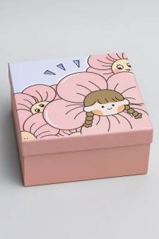 Подарочная коробка «Girl flowers», 19*19*9.5