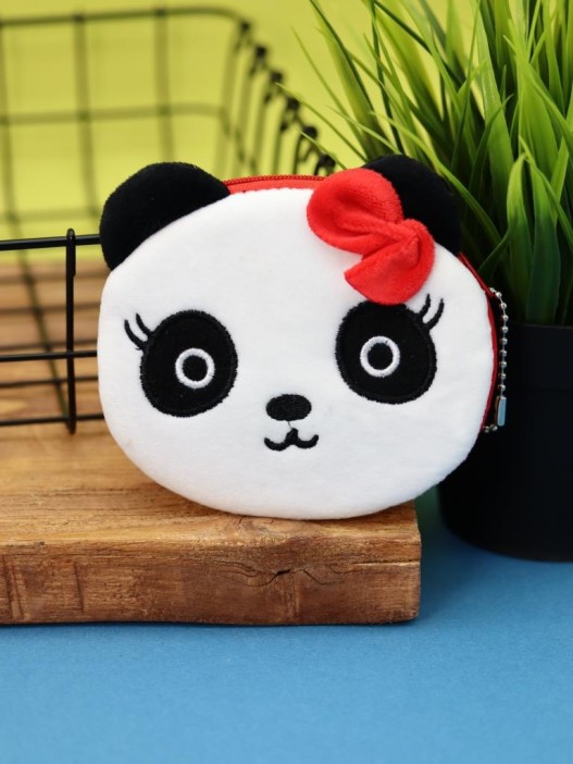 Кошелёк плюшевый &quot;Beautiful Panda&quot;, white (10*11 см) 