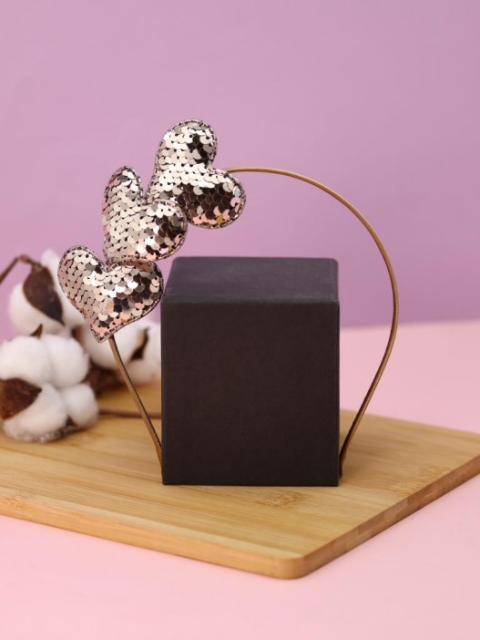 Ободок для волос GIRLY &quot;Heart of gold&quot;, gold 