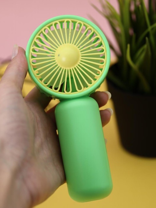 Портативный ручной вентилятор iLikeGift «Простой», зеленый 