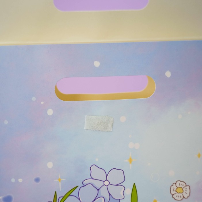 Пакет подарочный (S) «Girl with flowers», blue (19.5*27*8.6) 