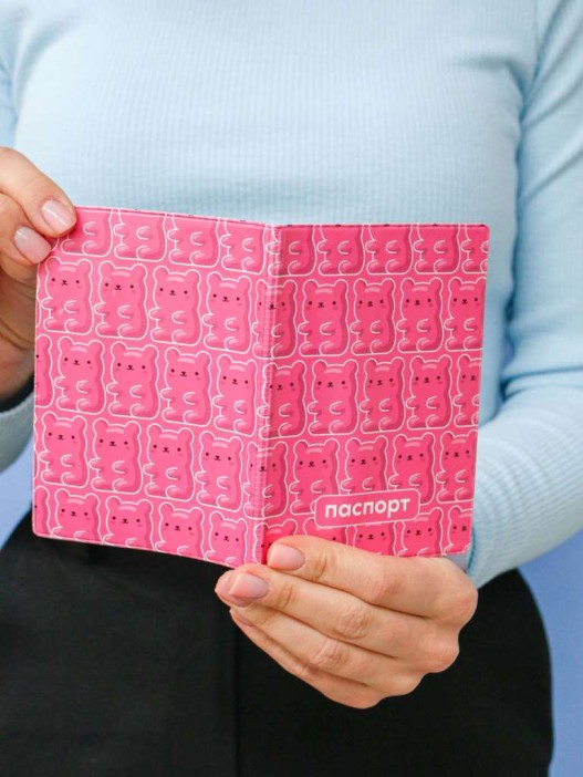 ОБЛОЖКА ДЛЯ ПАСПОРТА «Teddy», плотность 600 мкм 