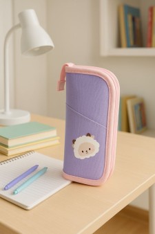 Пенал "Forest friends", purple (22.7*9.2 см)