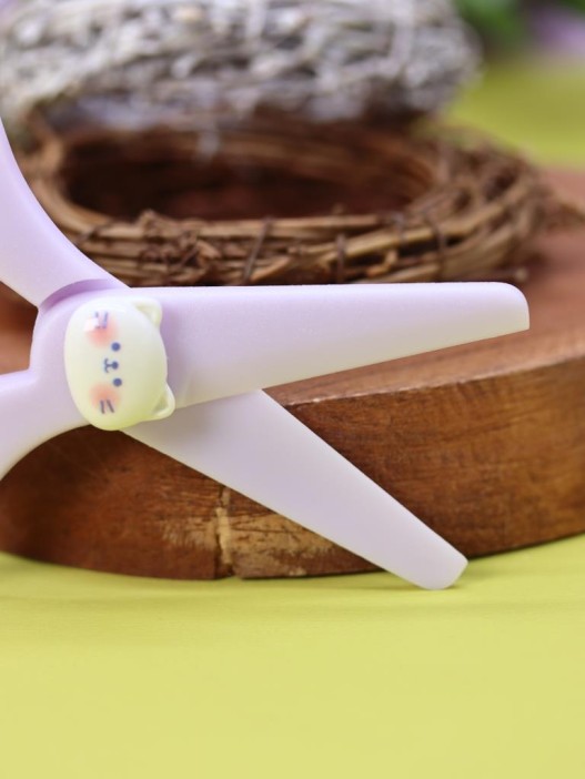 Безопасные ножницы "Котик-друг", фиолетовые 