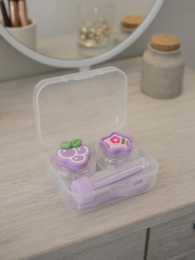 Контейнер для линз "Fruits", grape