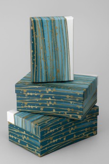 Набор подарочных коробок 3 в 1 «Golden lines», 18*12*7-21*14*8.5-23*16*9.5