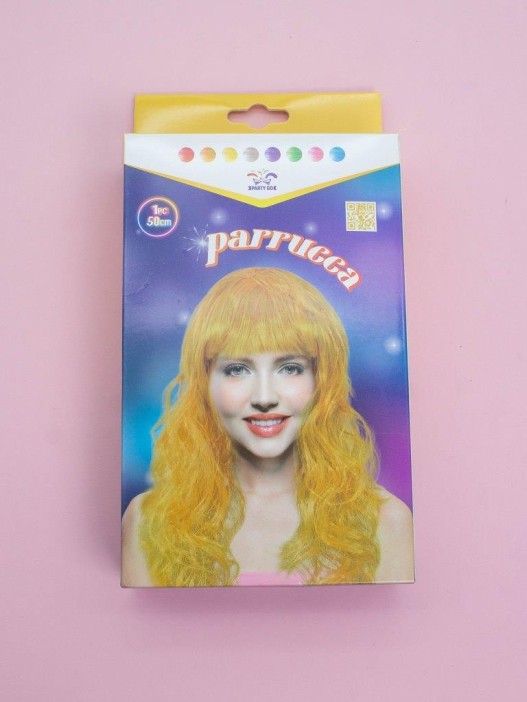Парик карнавальный &quot;Vivid&quot;, yellow (50 см) 