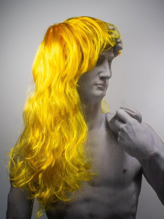 Парик карнавальный &quot;Vivid&quot;, yellow (50 см) 