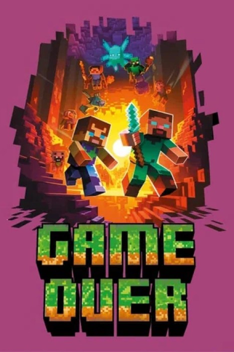 Блокнот А7 &quot;My Game-2&quot;, клетка, 40 л, на скрепке, обл. 200 гр/м2 (65*98 мм) 