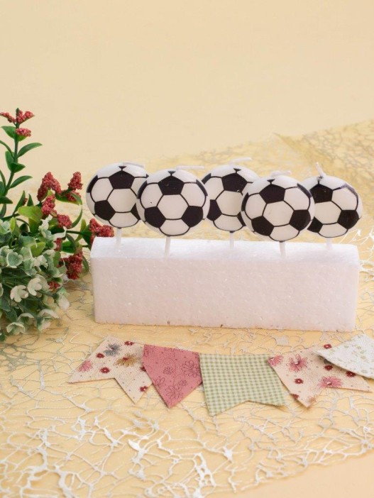 Набор свечей 5 шт. &quot;Football&quot;, (7 см) 