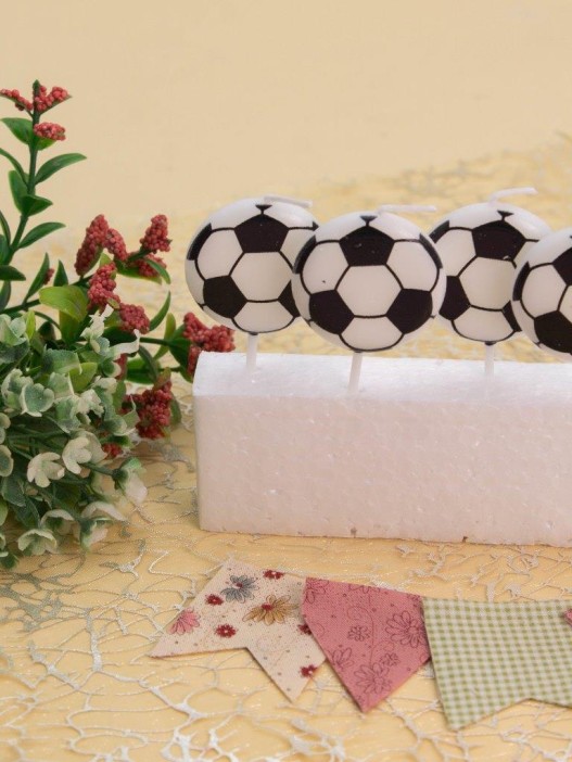Набор свечей 5 шт. &quot;Football&quot;, (7 см) 