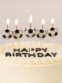 Набор свечей 5 шт. "Football", (7 см)