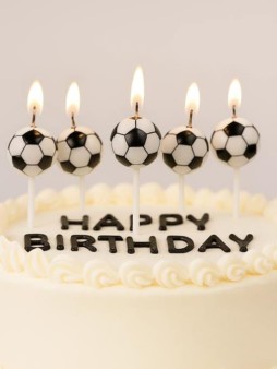 Набор свечей 5 шт. "Football", (7 см)