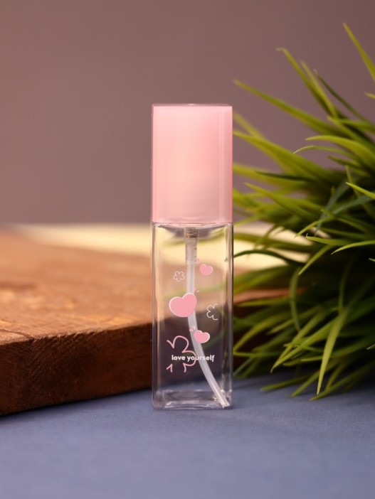 Дорожная бутылочка "Сердце", розовая (50мл) 