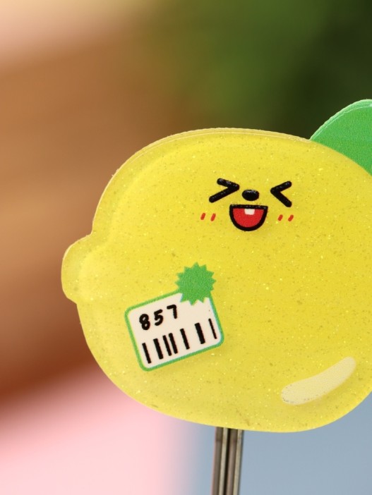 Крючок на липучке «Lemon 857», yellow 