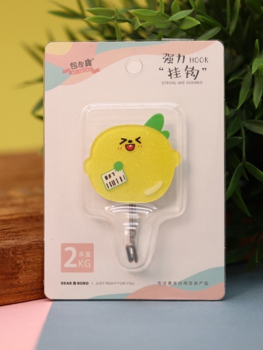 Крючок на липучке «Lemon 857», yellow 