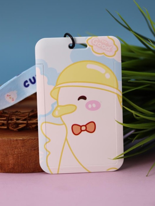 Футляр для карт на ленте &quot;Happy day&quot;, yellow hat 