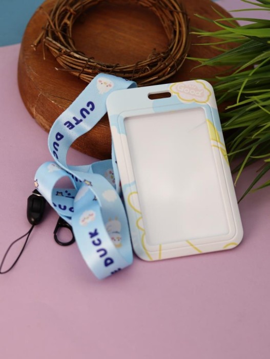 Футляр для карт на ленте &quot;Happy day&quot;, yellow hat 