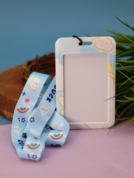 Футляр для карт на ленте &quot;Happy day&quot;, yellow hat 