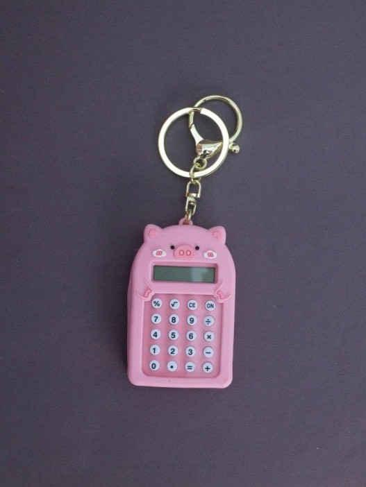 Брелок-калькулятор &quot;Pig&quot;, pink 