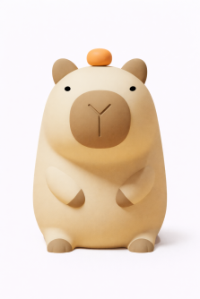 Ночник "Capybara orange", коричневый (13*8.6*7.2 см)