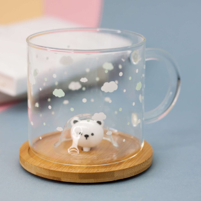 Кружка "Glass bear", cloud (450ml) 