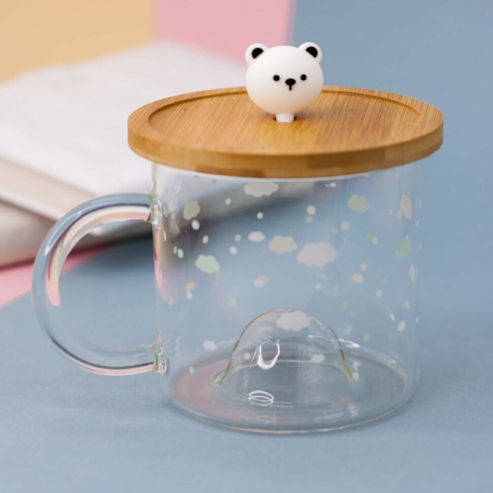 Кружка "Glass bear", cloud (450ml) 
