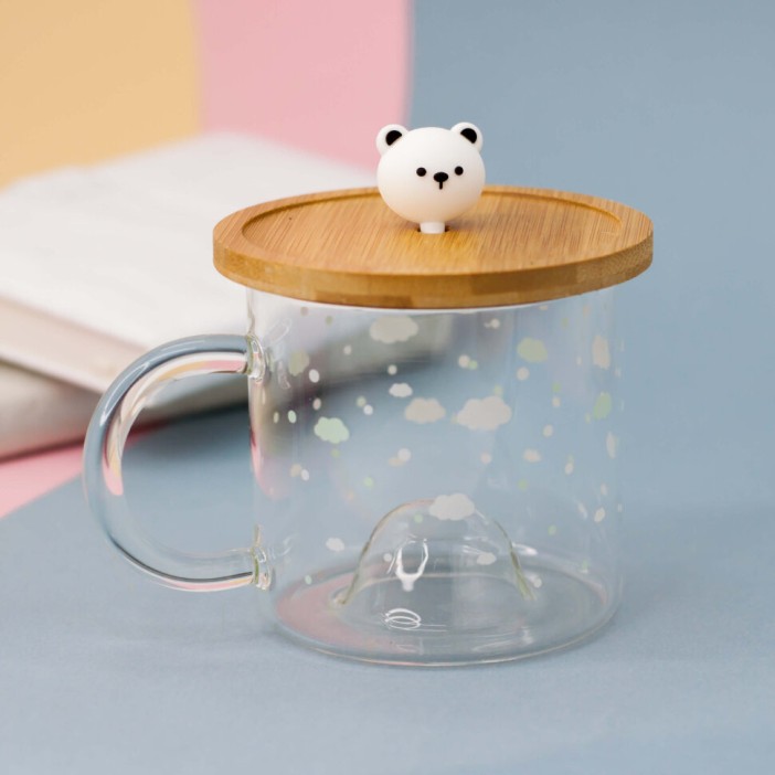 Кружка "Glass bear", cloud (450ml) 