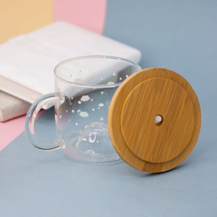 Кружка "Glass bear", cloud (450ml) 